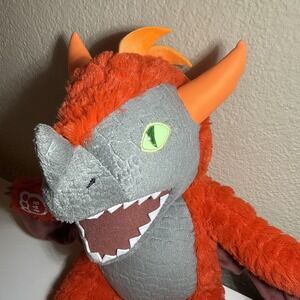 Build A Bear Great Wolf Lodge MagiQuest Charlock MagicQuest Red Dragon Plush 16"